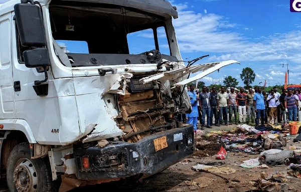 The accident occurred on Tuesday afternoon on the Kumasi-Techiman highway