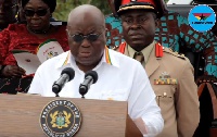 President Akufo-Addo delivering his speech at the launch