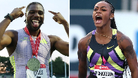 Noah Lyles is the defending Olympic 100m champion while Sha'Carri Richardson won 100m silver
