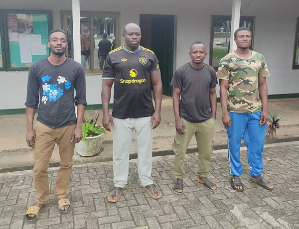 The four military men were allegedly conducting illegal raids at Simpa Junction