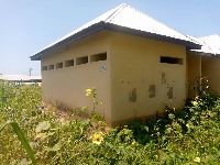 A completed toilet facility