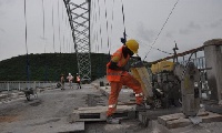 Some maintainance work has been ongoing at the Adomi bridge: File Photo