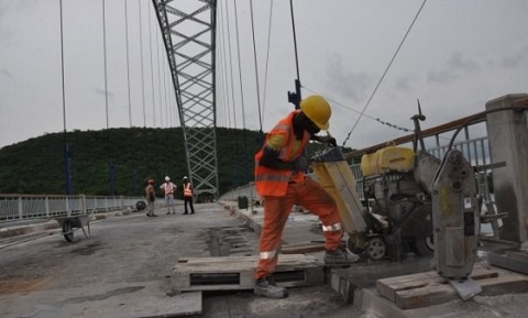 Some maintainance work has been ongoing at the Adomi bridge: File Photo