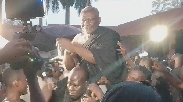 The swearing in of  Nana Akomea Sakyi Tutu Ampam as the new Chief of Abuontam