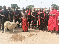 Rituals to formally proclaim the destoolment were conducted publicly at the Akutunya lorry park