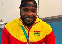 Raphael Botsyo Nkegbe is a wheelchair racing legend
