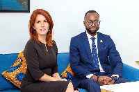 Elizabeth Rossiello, CEO and Nana Yaw Owusu Banahene, Country Manager of AZA Finance