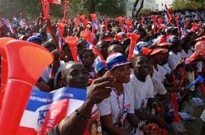 Some supporters of the New Patriotic Party