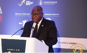 President Akufo-Addo speaking at the Financial Times Africa Summit