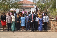 Richard Ahiagble (4th from R) - Head of Corporate Communications, Airtel Ghana with the dignitaries