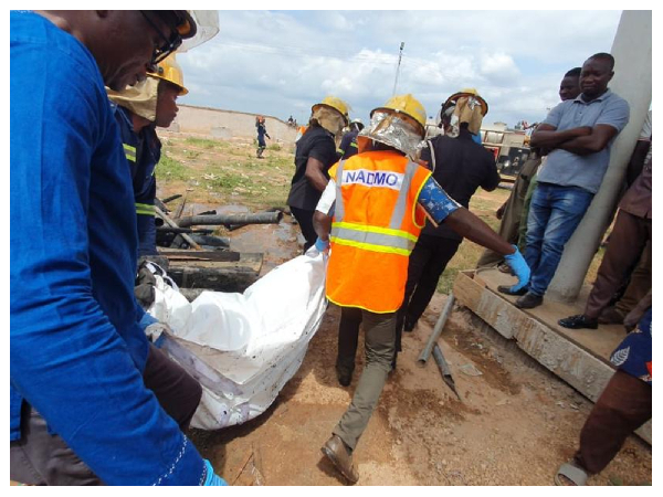 The 25-year-old man died in a fire outbreak at an uncompleted fuel station near Ejura