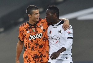 Juventus Forward, Cristiano Ronaldo And Ghana International Emmanuel Gyasi