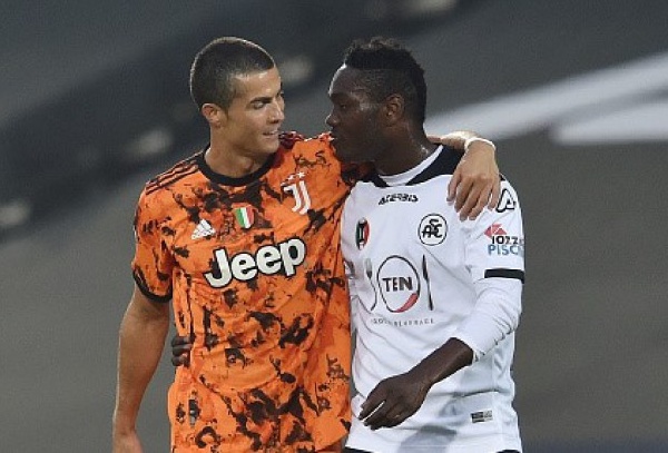 Juventus forward, Cristiano Ronaldo and Ghana international Emmanuel Gyasi