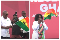 John Mahama and Prof. Naana Opoku Agyemang