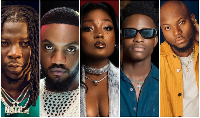 From L to R: Stonebwoy, Mr Drew, Efya, Lasmid, and King Promise