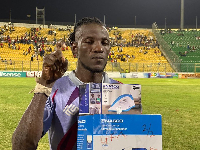 Benjamin Asare received iron and other appliance after winning the MVP