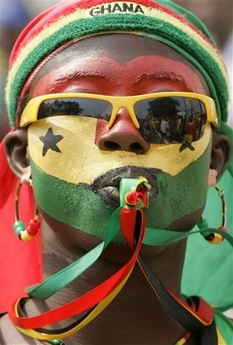 Ghana Fan PaintedFace
