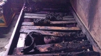 File photo of an aftermath of burnt room