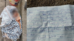 Abandoned baby and the suicide note its mother left