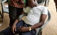 James Kwabena Bomfeh was spotted sleeping in public