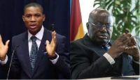 MP Francis-Xavier Sosu (left) and President Nana Addo Dankwa Akufo-Addo
