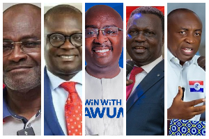 Kennedy Agyapong took the first position on the ballot paper, while Dr Bawumia placed third