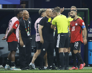 Hossam Hassan and Ibrahim Hassan caused a melee during the game