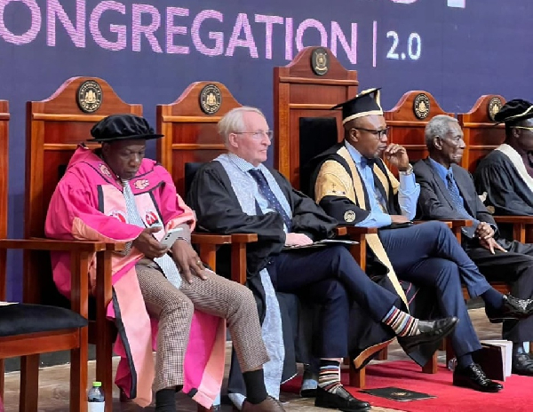 Kwame Pianim (2nd from L) with some other dignitaries