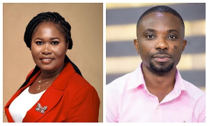 Beatrice Annan of NDC and Miracles Aboagye of NPP