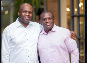 The late Edward Omane Boamah and Same Geroge (R)