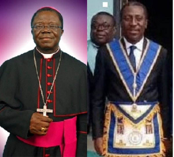 Most Rev. Joseph Osei-Bonsu (left), Alexander Kwamena Afenyo-Markin (right)
