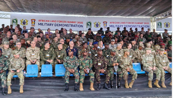 Some officers of the military during the summit