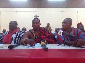 The Tongu Chiefs who were present at the press conference