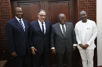 President Akofu-Addo with Dr Hafez Ghanem and others