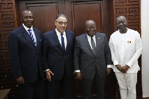 President Akofu Addosecond From Right With Dr Hafez Ghanemsecond From Left And Others