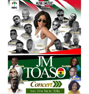 Mzbel JM Toaso Campaign Concert