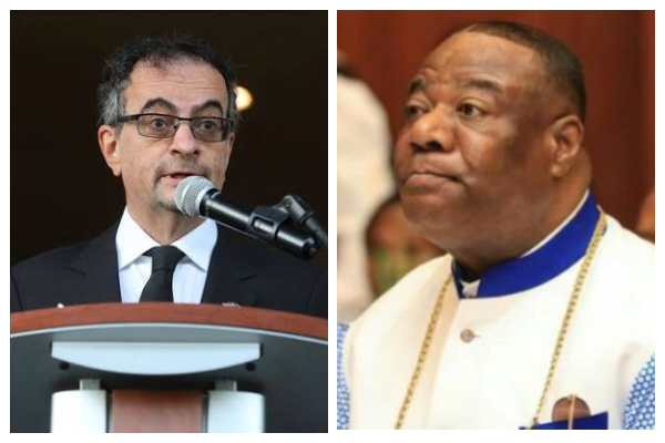 A photo collage of Jon Benjamin and Nicholas Duncan-Williams