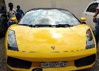 The Lamborghini is estimated to worth in excess of $50,000