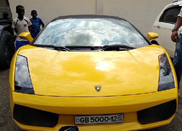 The Lamborghini is estimated to worth in excess of $50,000