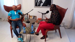 Andre Ayew (left) with Bola Ray