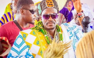 Abdul-Malik Azenbe (in white) was the Kusasi Chief of the Ashanti Region
