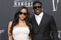 Tyreek Hill with his wife Lakeeta Vaccaro Hill