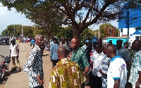 Some ex-servicemen in front of Accra High Court
