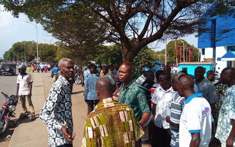 Some ex-servicemen in front of Accra High Court