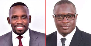 Joel Ssenyonyi (L) and one of his seven parliamentary challengers in the 2026 race Joel Ssenyonyi (L) and one of his seven parliamentary challengers in the 2026 race