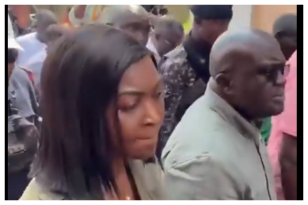 Julius Debrah, along with other top officials of NDC have arrived in Akwatia