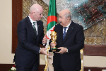 FIFA President meets Algeria President Tebboune