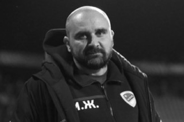 Mladen Žižović died after collapsing on the touchline