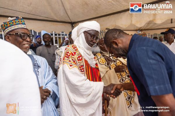 NAPO met with the Zongo Chiefs at Alaba in the Manhyia South Constituency