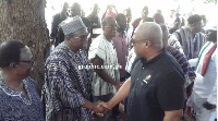Former President Mahama mourns with Alban Bagbin